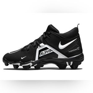 Nike Alpha Menace Pro 3 Black White Football Cleats 🏈